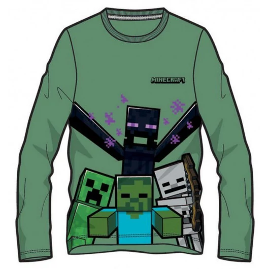 Minecraft Mobs gyerek hosszú ujjú póló, felső 8 év / 128 cm