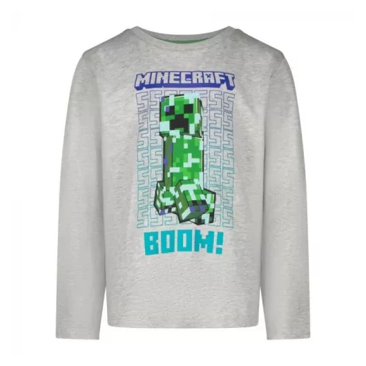 Minecraft Boom gyerek hosszú ujjú póló, felső 6 év / 116 cm