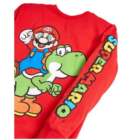 Super Mario Yoshi gyerek hosszú ujjú póló, felső 6 - 7 év / 116 - 122 cm