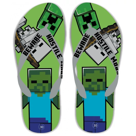 Minecraft Beware gyerek papucs, Flip-Flop 37/38
