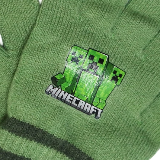 Minecraft Creeper Green gyerek kesztyű