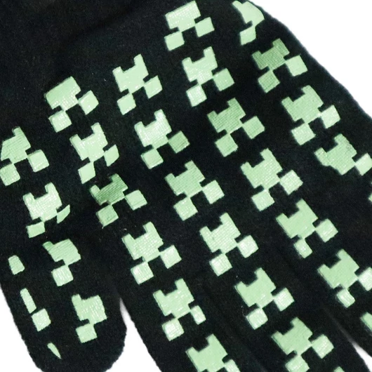 Minecraft Creeper Black gyerek kesztyű