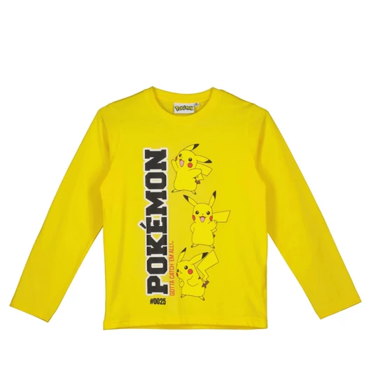 Pokémon Yellow gyerek hosszú ujjú póló, felső 8 év / 128 cm