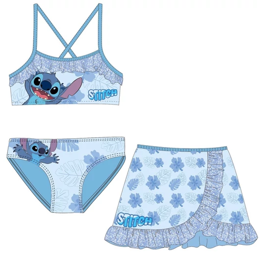 Disney Lilo és Stitch, A csillagkutya Leaf gyerek bikini és szoknya szett 6 - 8 év / 116 - 128 cm
