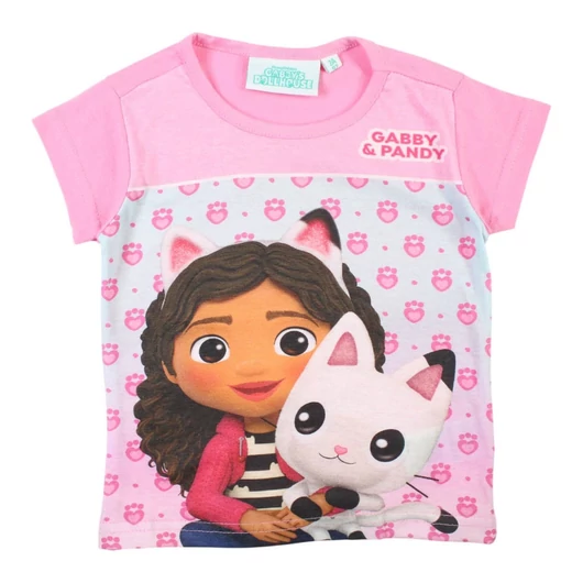 Gabi babaháza Pandy  Light Pink gyerek rövid póló, felső 4 év / 104 cm