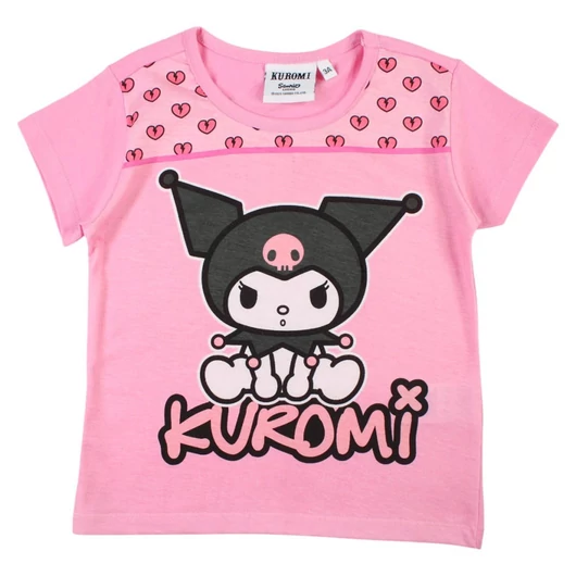 Hello Kitty Kuromi Pink gyerek rövid póló, felső 5 év / 110 cm
