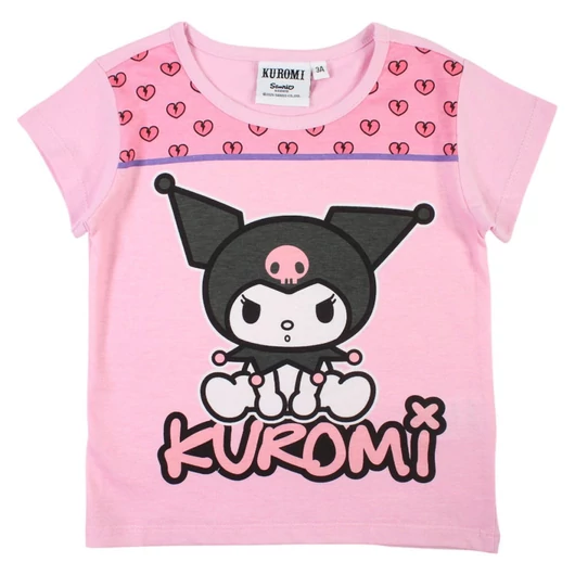 Hello Kitty Kuromi Light Pink gyerek rövid póló, felső 5 év / 110 cm