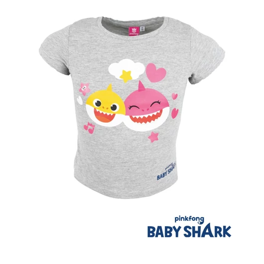 Baby Shark Fun Grey gyerek rövid póló, felső 6 év / 116 cm