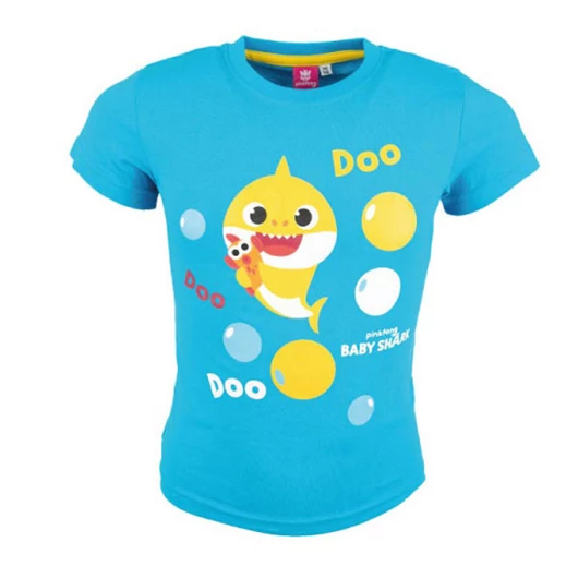 Baby Shark Doo Blue gyerek rövid póló, felső 2 év / 92 cm