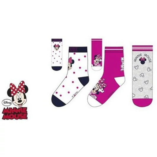 Disney Minnie Classic Cutie Pink gyerek zokni 27/30