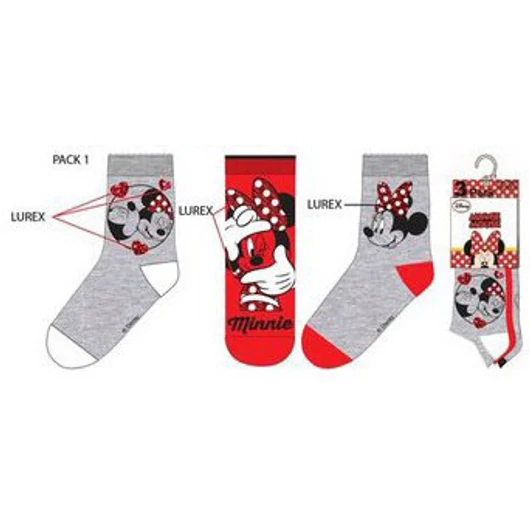 Disney Minnie Bow Red gyerek zokni 31/34