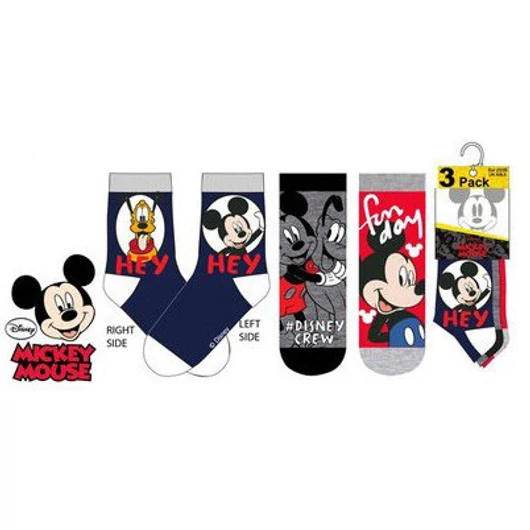 Disney Mickey Crew gyerek zokni 23/26