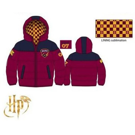 Harry Potter Castle Red gyerek bélelt kabát 10 év / 140 cm