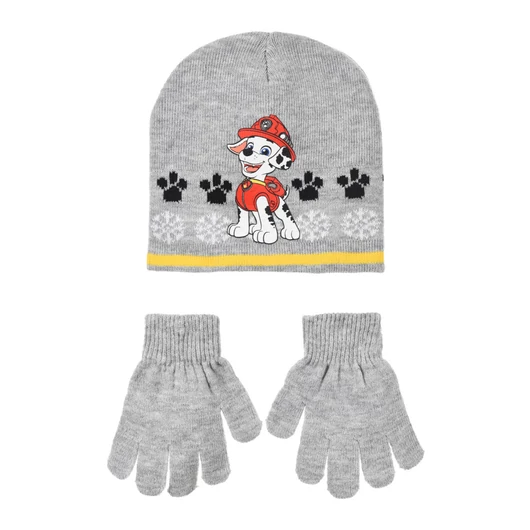 Mancs Őrjárat Marshall Grey gyerek sapka + kesztyű szett 54 cm