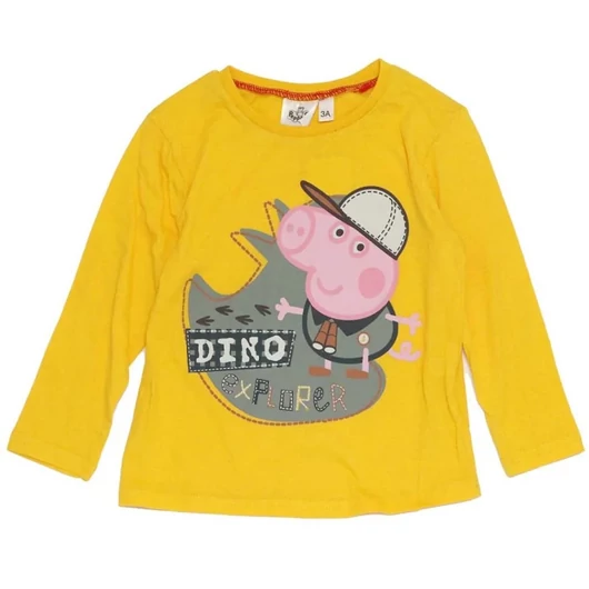 Peppa malac Dino Yellow gyerek hosszú póló, felső 6 év / 116 cm