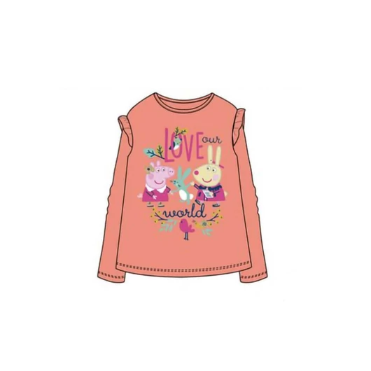 Peppa malac Love World gyerek hosszú póló, felső 5 év / 110 cm