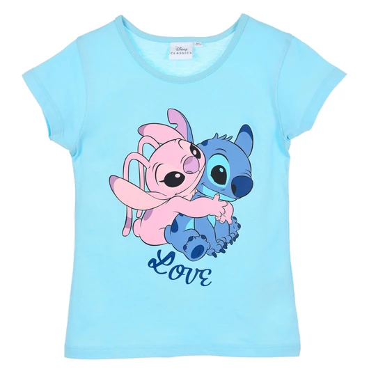 Disney Lilo és Stitch, A csillagkutya Love gyerek rövid póló, felső 8 év / 128 cm