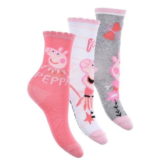 Peppa malac Fairy Pink gyerek zokni 27/30