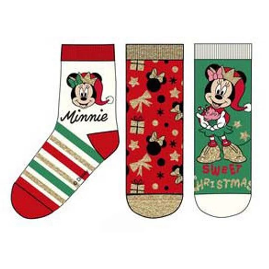 Disney Mickey, Minnie Gift Karácsonyi gyerek zokni 23/26
