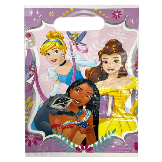 Disney Hercegnők Fun műanyag ajándéktasak, ajándékzacskó 10 db-os