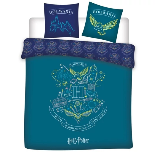Harry Potter Dreamscape dupla, kétszemélyes ágyneműhuzat 240×220cm, 63x63 cm Microfibre