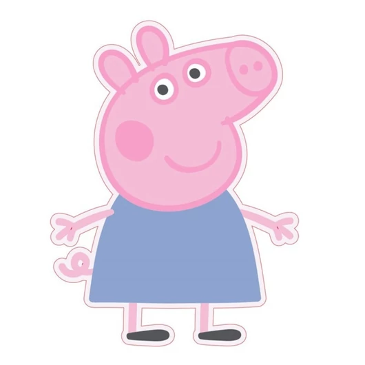 Peppa malac Blue Dress formapárna, díszpárna 27x33 cm