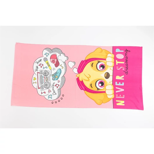 Mancs Őrjárat Never Stop fürdőlepedő, strand törölköző 70x140cm (Fast Dry)