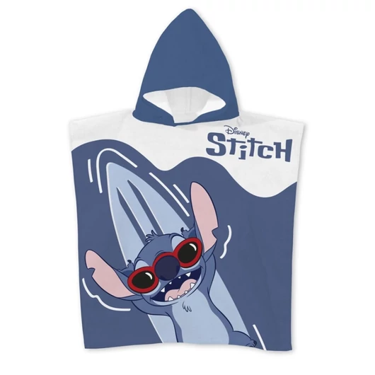 Disney Lilo és Stitch, A csillagkutya Relax strand törölköző poncsó 55x110 cm (Fast Dry)