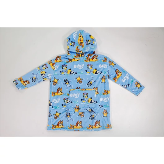 Bluey Seaside belebújós plüss polár takaró, poncsó 3-6 év