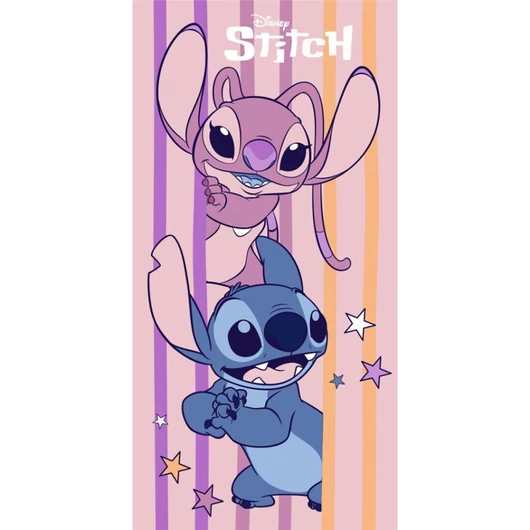 Disney Lilo és Stitch, A csillagkutya Sweet Surprise fürdőlepedő, strand törölköző 70x140cm (Fast Dry)