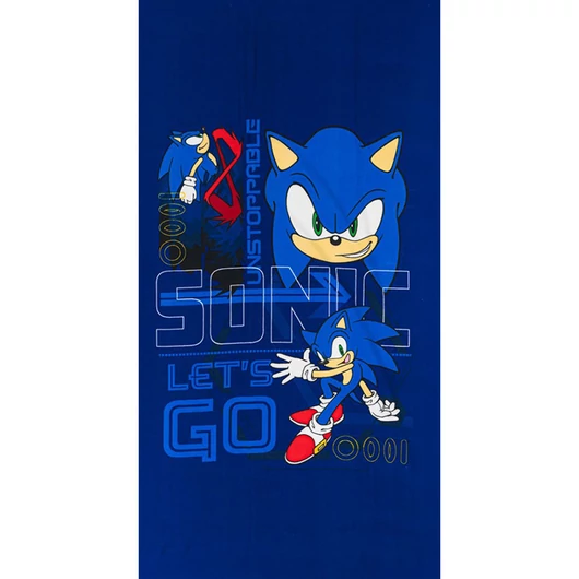 Sonic a sündisznó Go Blur fürdőlepedő, strand törölköző 70x140cm (Fast Dry)