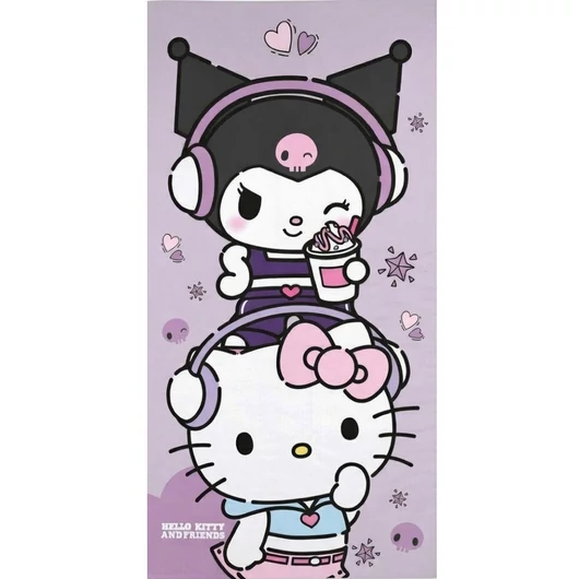 Hello Kitty Best Friend fürdőlepedő, strand törölköző 70x140cm (Fast Dry)