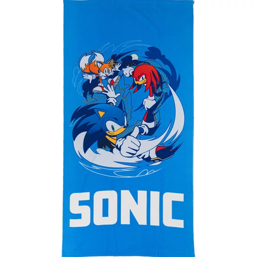 Sonic a sündisznó Fast Lane fürdőlepedő, strand törölköző 70x140cm (Fast Dry)