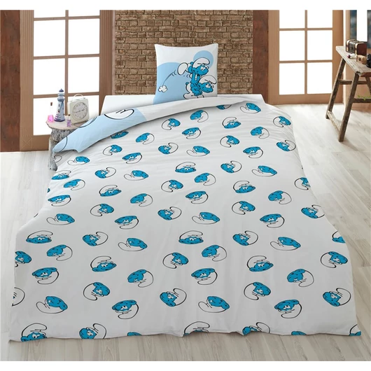 Hupikék törpikék Fun ágyneműhuzat 140×200cm, 63×63 cm