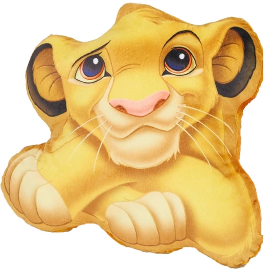 Disney Az Oroszlánkirály Cute formapárna, díszpárna 38x35 cm Velúr