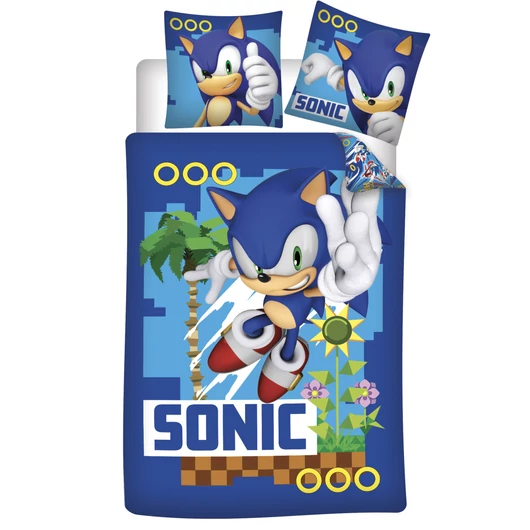 Sonic a sündisznó Coin Chase ágyneműhuzat 140×200cm, 70×90 cm