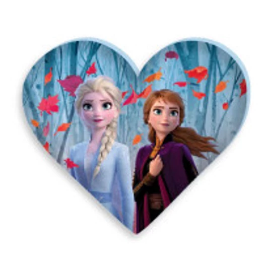 Disney Jégvarázs Leaf formapárna, díszpárna 35x30 cm Velúr