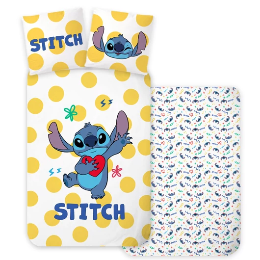 Disney Lilo és Stitch, A csillagkutya Dots gyerek, ovis ágyneműhuzat 100×135 cm, 40×60 cm