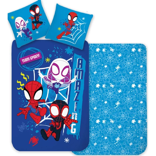 Pókember Team Spidey ágyneműhuzat 140×200cm, 70×90 cm