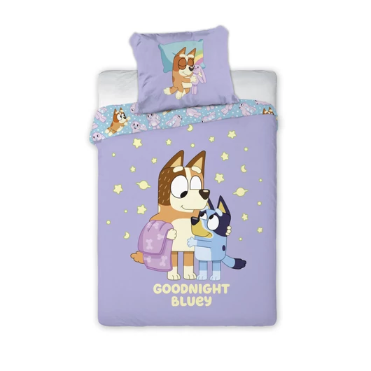 Bluey Goodnight ágyneműhuzat 140×200cm, 70×90 cm