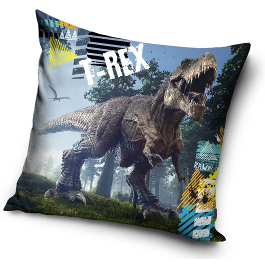 Dinoszaurusz T-Rex Rawr párnahuzat 40x40 cm