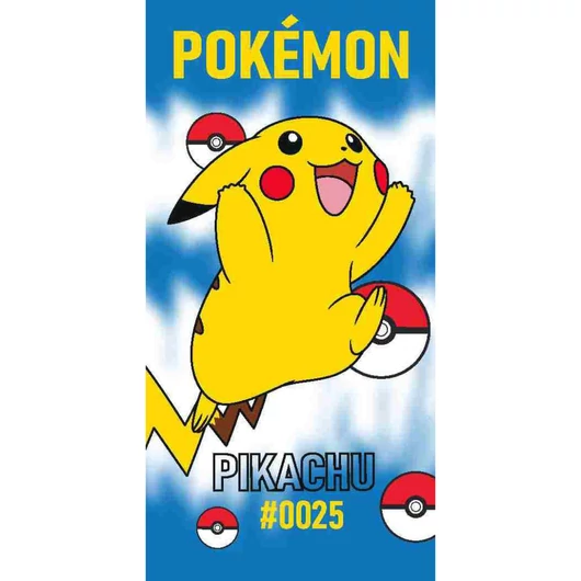 Pokémon 0025 fürdőlepedő, strand törölköző 70x140cm