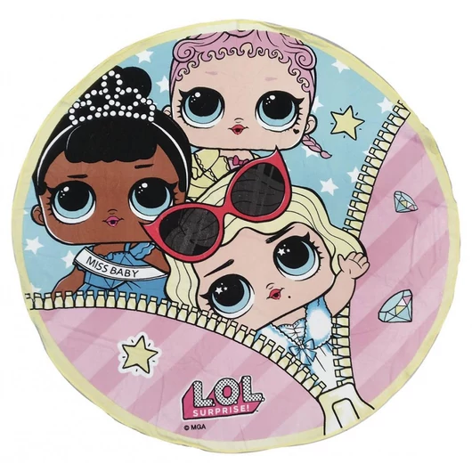LOL Surprise Diamond forma fürdőlepedő, strand törölköző 130 cm (Fast Dry)