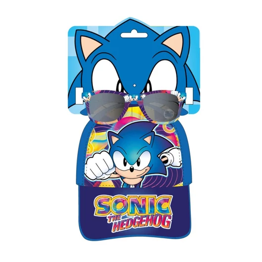 Sonic a sündisznó Colors napszemüveg és baseball sapka szett