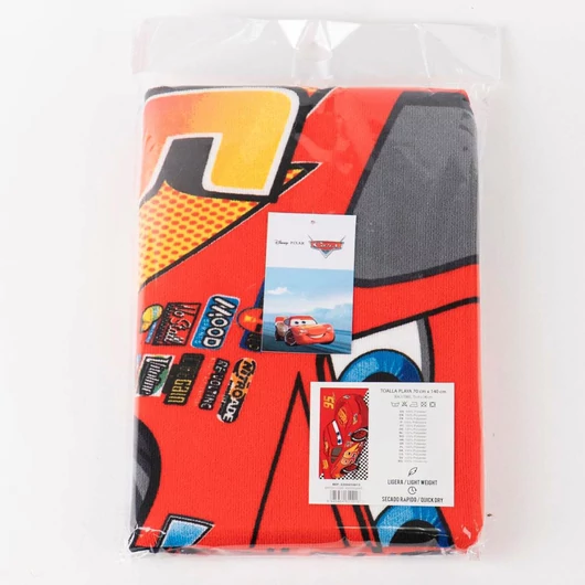 Disney Verdák Speed Racer fürdőlepedő, strand törölköző 70x140cm (Fast Dry)