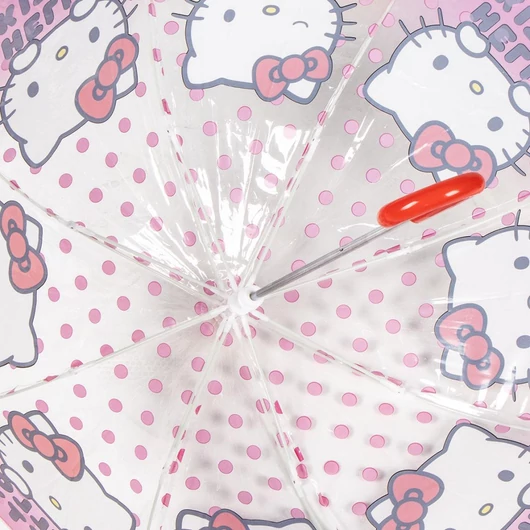 Hello Kitty Dots gyerek átlátszó esernyő Ø71 cm