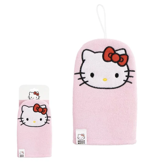 Hello Kitty Pink mosdókesztyű