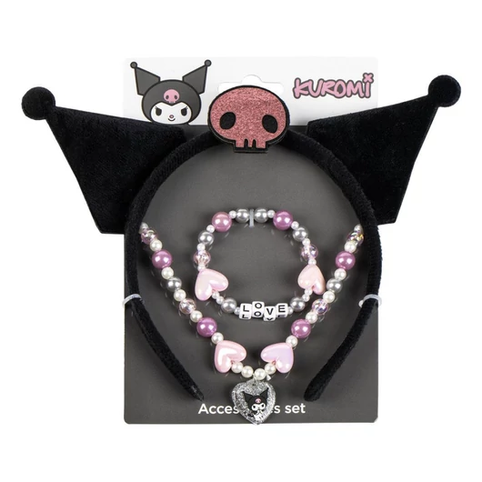 Hello Kitty Kuromi ékszer és hajpánt szett