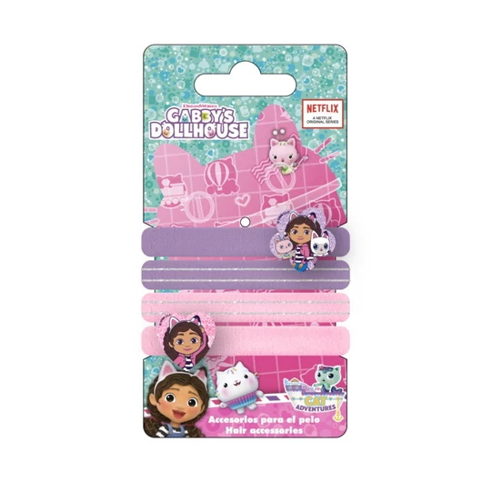 Gabi babaháza Cat Adventures hajgumi szett 4 db-os