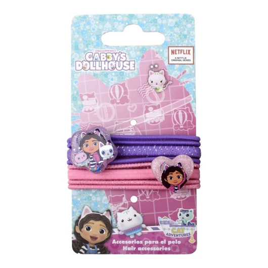Gabi babaháza Cat Adventures hajgumi szett 8 db-os